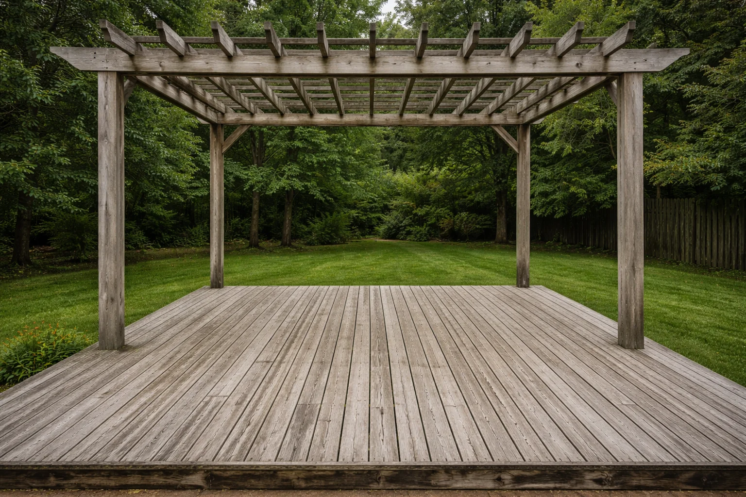 Lake Highlands Deck & Pergola Before